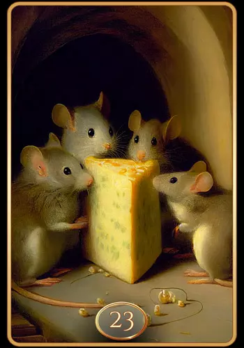 Mäuse-Lenormandkarte
